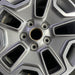 17" WRANGLER 13 17x7.5 10 hole w/machined accent gray Original OEM Wheel Rim - Angle View