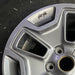 17" WRANGLER 13 17x7.5 10 hole w/machined accent gray Original OEM Wheel Rim - Side Profile