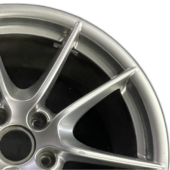 20" PORSCHE BOXSTER 13-16 20x8 5 double spoke platinum black finish Original - Side Profile