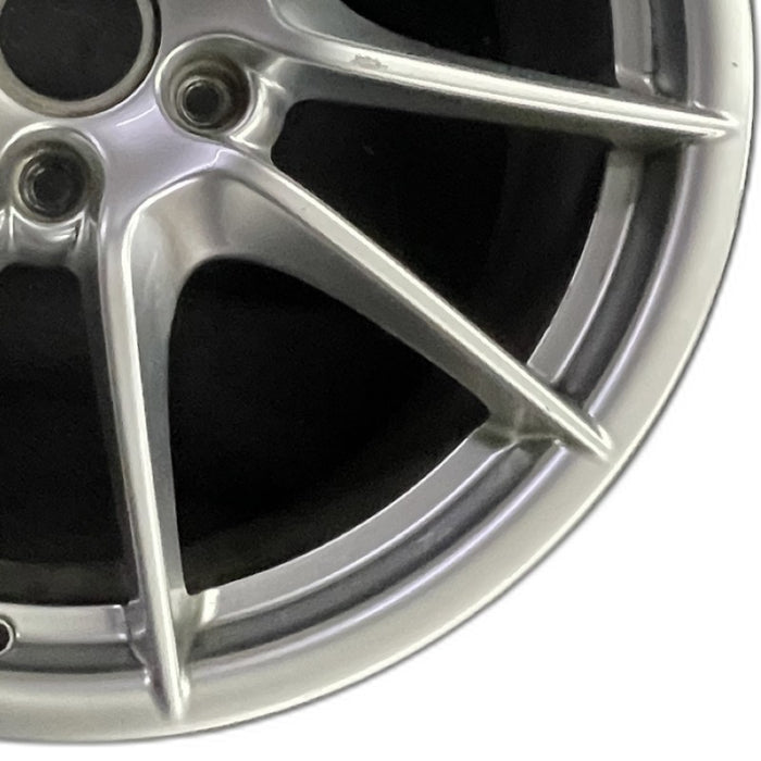 20" PORSCHE BOXSTER 13-16 20x8 5 double spoke platinum black finish Original - Close-Up Detail