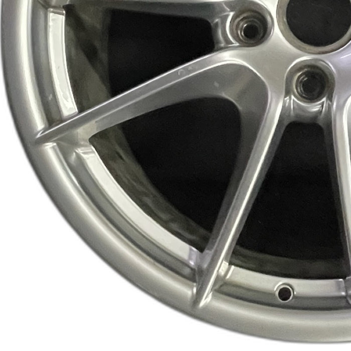 20" PORSCHE BOXSTER 13-16 20x8 5 double spoke platinum black finish Original - Back View