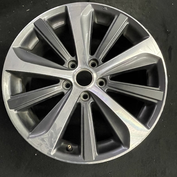 18" LEGACY 15-16 18x7.5 alloy Sedan Original OEM Wheel Rim - Front View