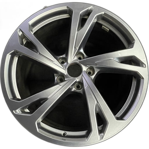 20" E-TRON GT 22-24 20x11 silver Original OEM Wheel Rim - Front View