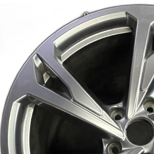 20" E-TRON GT 22-24 20x11 silver Original OEM Wheel Rim - Angle View