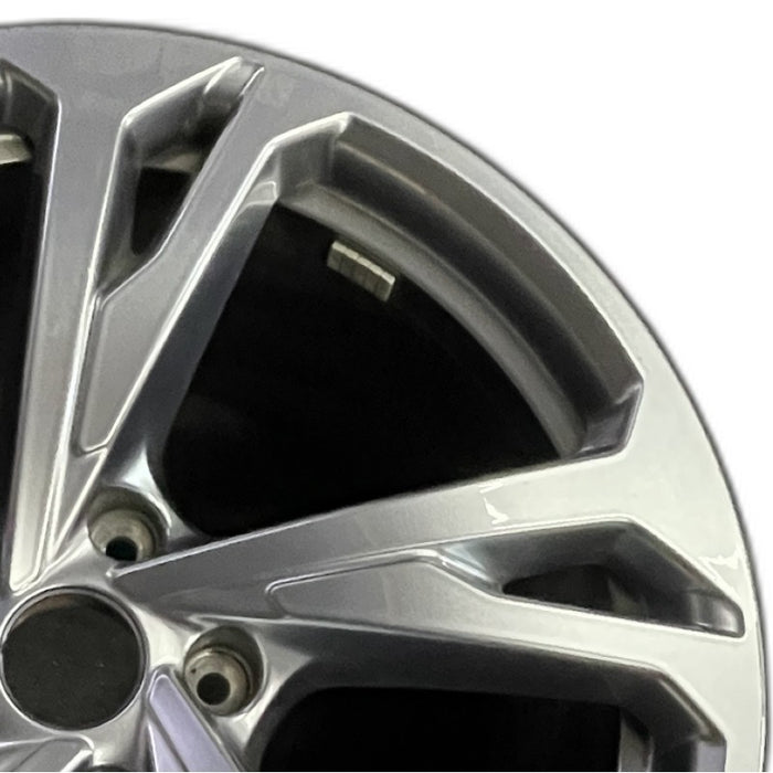 20" E-TRON GT 22-24 20x11 silver Original OEM Wheel Rim - Side Profile