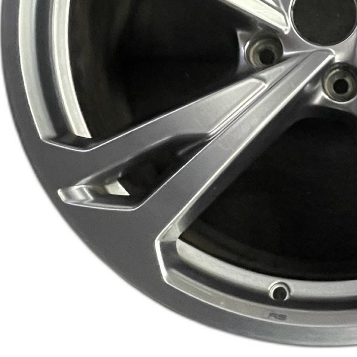 20" E-TRON GT 22-24 20x11 silver Original OEM Wheel Rim - Back View