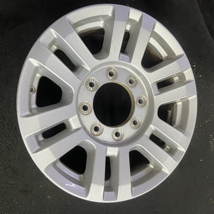 18" FORD F250SD PICKUP 17 18x8 , aluminum, 12 spoke , silver Original OEM Wheel Rim