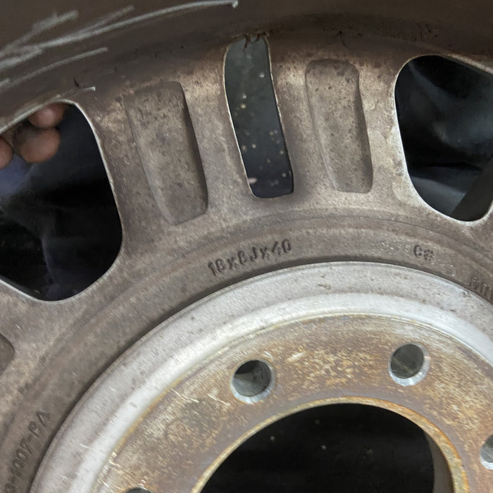 18" FORD F250SD PICKUP 17 18x8 , aluminum, 12 spoke , silver Original OEM Wheel Rim