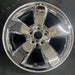 17" ESCAPE 08 VIN 1 8th digit 17x7 TPMS 5 spoke chrome clad Original OEM Wheel - Front View