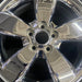 17" ESCAPE 08 VIN 1 8th digit 17x7 TPMS 5 spoke chrome clad Original OEM Wheel - Angle View
