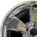 17" ESCAPE 08 VIN 1 8th digit 17x7 TPMS 5 spoke chrome clad Original OEM Wheel - Angle View