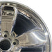 17" ESCAPE 08 VIN 1 8th digit 17x7 TPMS 5 spoke chrome clad Original OEM Wheel - Side Profile