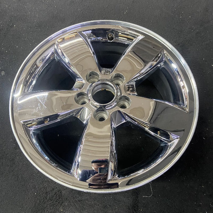 17" ESCAPE 08 VIN 1 8th digit 17x7 TPMS 5 spoke chrome clad Original OEM Wheel - View 8