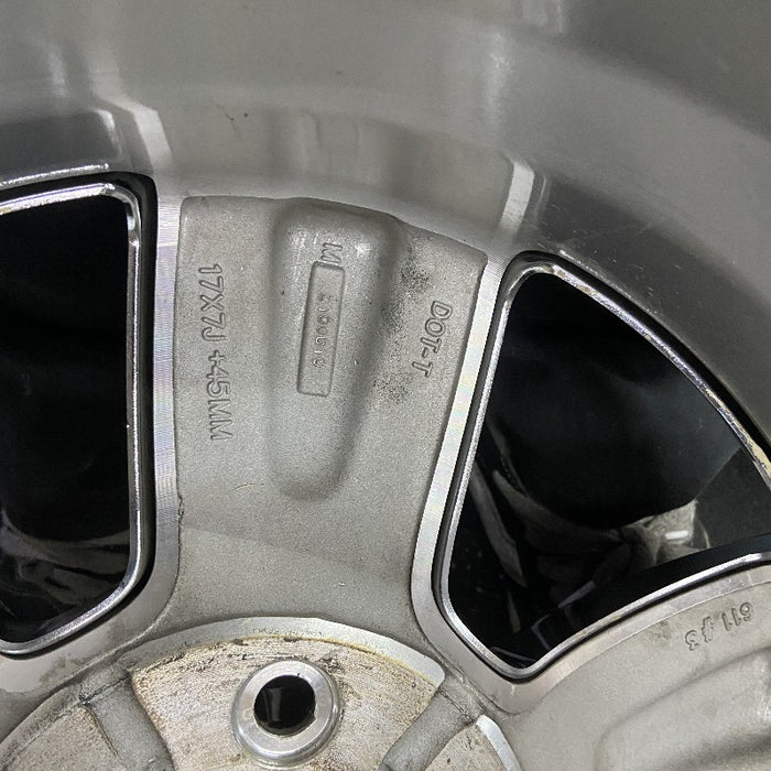 17" ESCAPE 08 VIN 1 8th digit 17x7 TPMS 5 spoke chrome clad Original OEM Wheel - View 10