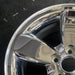 17" ESCAPE 08 VIN 1 8th digit 17x7 TPMS 5 spoke chrome clad Original OEM Wheel - Side Profile