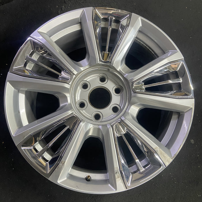 22" SIERRA 1500 PICKUP 23 22x9, raised spoke, 10 spoke, opt RPT Original OEM - Angle View