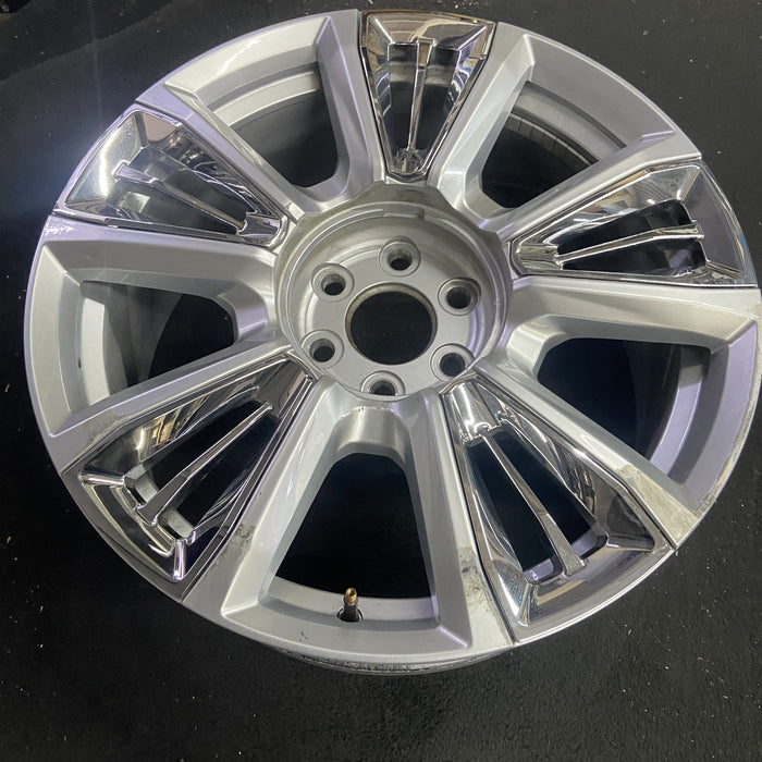 22" SIERRA 1500 PICKUP 23 22x9, raised spoke, 10 spoke, opt RPT Original OEM - Side Profile