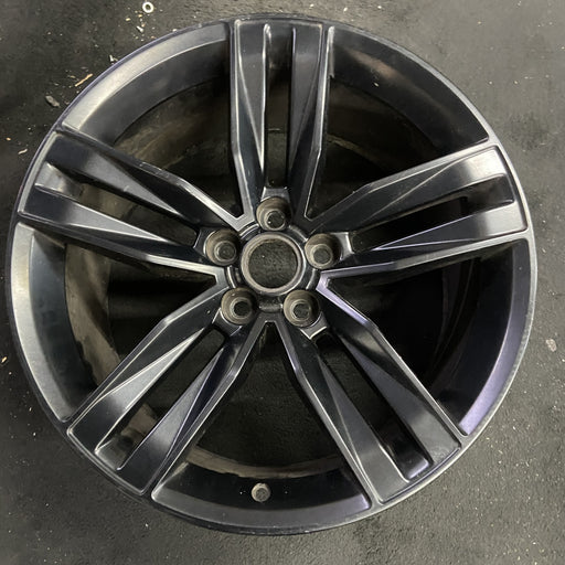 20" CAMARO 16 20x9.5, 5 split spoke, black Original OEM Wheel Rim - Angle View