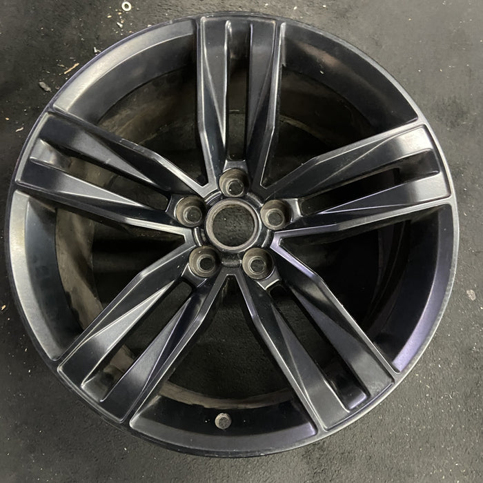 20" CAMARO 16 20x9.5, 5 split spoke, black Original OEM Wheel Rim - Angle View