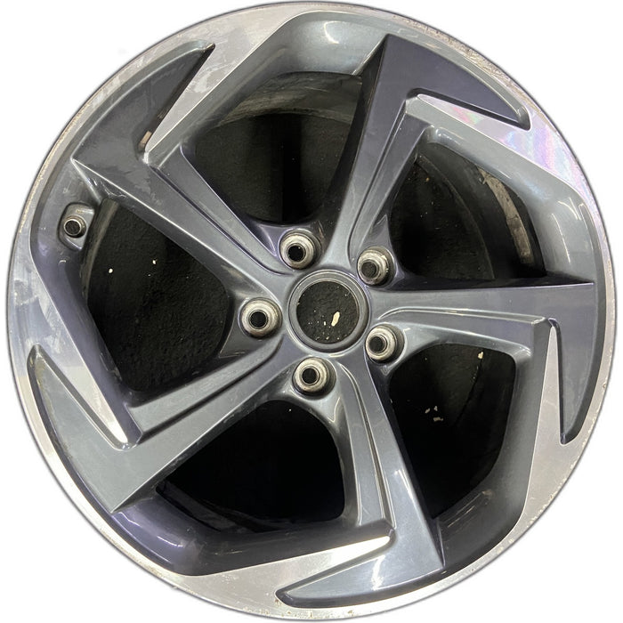 18" VELOSTER 19-20 18x7.5 , 5 spoke, angled spoke Original OEM Wheel Rim - Front View