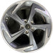 18" VELOSTER 19-20 18x7.5 , 5 spoke, angled spoke Original OEM Wheel Rim - Front View