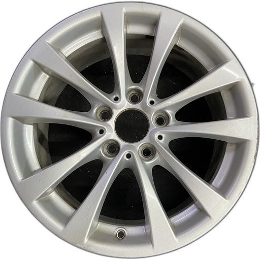 17" BMW 320i 12-13 , 17x7.5 , 5 spoke, V spoke, narrow spoke edge Original OEM - Front View