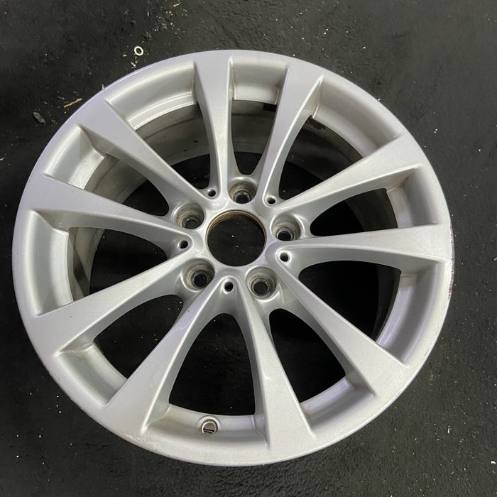 17" BMW 320i 12-13 , 17x7.5 , 5 spoke, V spoke, narrow spoke edge Original OEM - Side Profile
