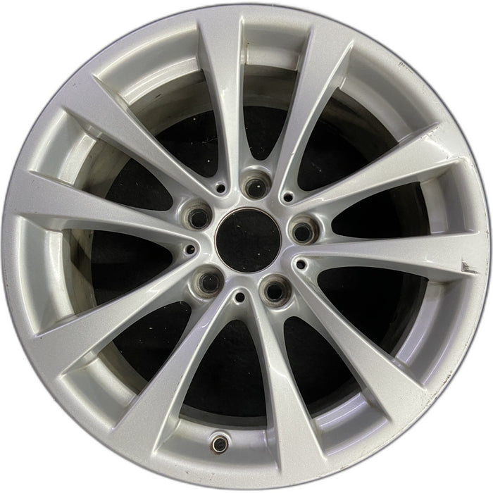17" BMW 320i 12-13 , 17x7.5 , 5 spoke, V spoke, narrow spoke edge Original OEM - Front View