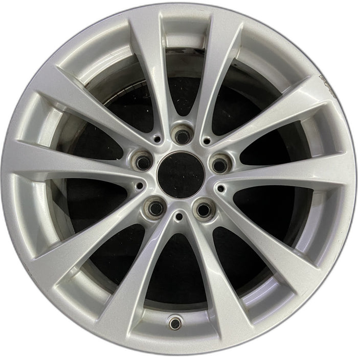 17" BMW 320i 12-13 , 17x7.5 , 5 spoke, V spoke, narrow spoke edge Original OEM - Front View
