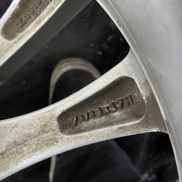 17" BMW 320i 12-13 , 17x7.5 , 5 spoke, V spoke, narrow spoke edge Original OEM - Back View