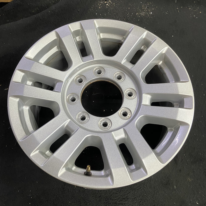 18" FORD F250SD PICKUP 17 18x8 , aluminum, 12 spoke , silver Original OEM Wheel Rim