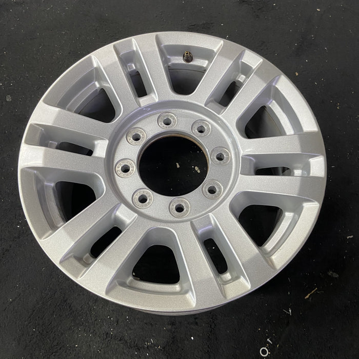 18" FORD F250SD PICKUP 17 18x8 , aluminum, 12 spoke , silver Original OEM Wheel Rim