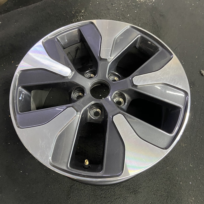 18" GRAND CHEROKEE 22 WL body , 18x8, , V spoke Original OEM Wheel Rim - Side Profile