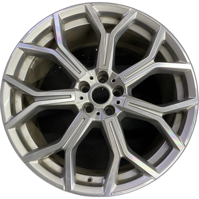 21" X7 19-25 21x9.5, 7 spoke Original OEM Wheel Rim - Front View