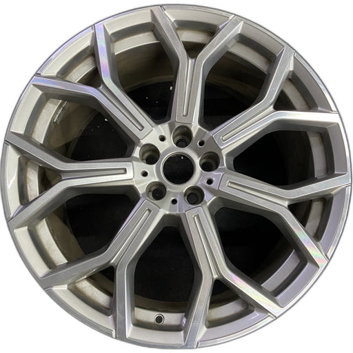 21" X7 19-25 21x9.5, 7 spoke Original OEM Wheel Rim - Front View