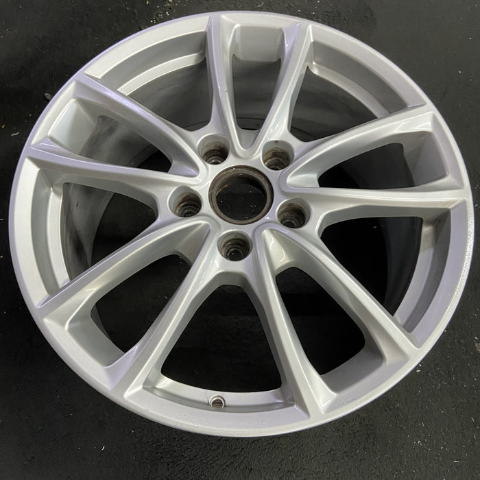 19" PORSCHE PANAMERA 17-19 , 19x9, 5 spoke, V spoke Original OEM Wheel Rim - Side Profile