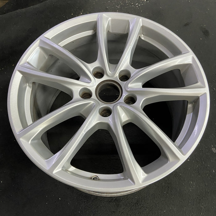 19" PORSCHE PANAMERA 17-19 , 19x10.5, 5 spoke, V spoke Original OEM Wheel Rim - Side Profile