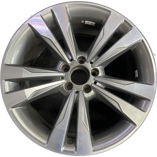 19" MERCEDES S-CLASS 14 222 Type; S550, 19x9.5 , wide spokes Original OEM Wheel - Front View