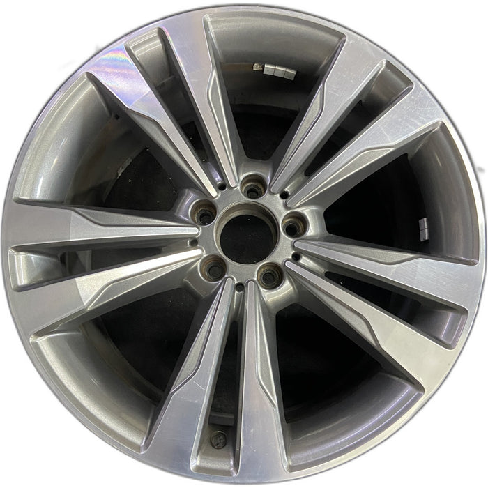 19" MERCEDES S-CLASS 14 222 Type; S550, 19x9.5 , wide spokes Original OEM Wheel - Front View