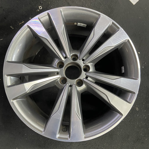 19" MERCEDES S-CLASS 14 222 Type; S550, 19x9.5 , wide spokes Original OEM Wheel - Angle View