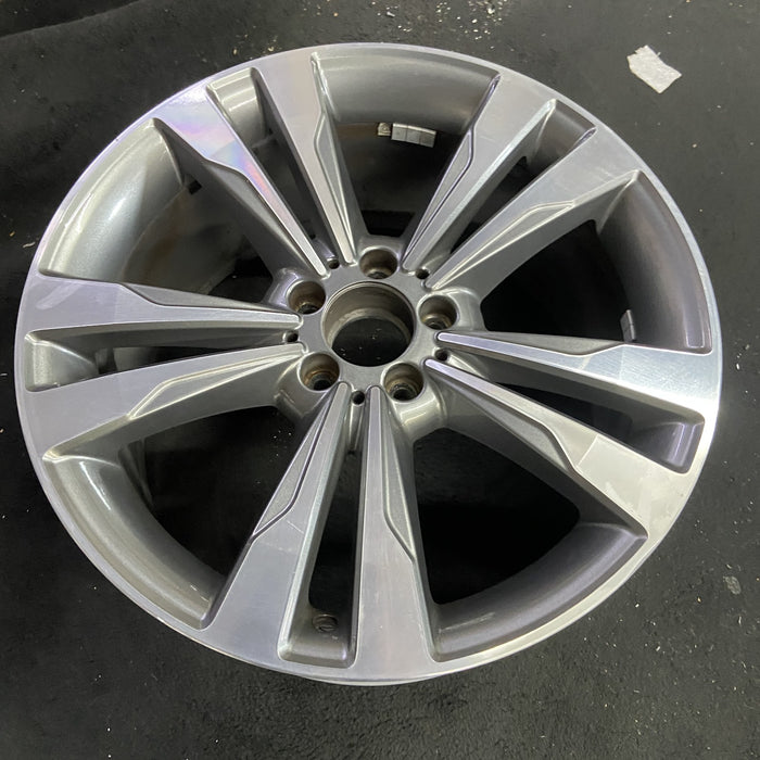 19" MERCEDES S-CLASS 14 222 Type; S550, 19x9.5 , wide spokes Original OEM Wheel - Side Profile