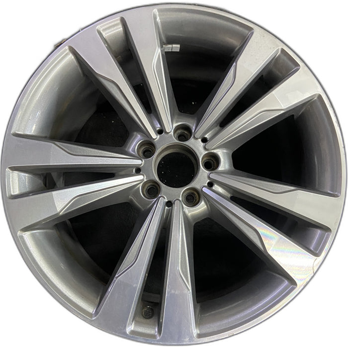 19" MERCEDES S-CLASS 14 222 Type; S550, 19x9.5 , wide spokes Original OEM Wheel - Front View