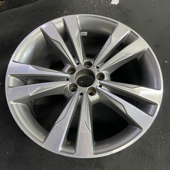 19" MERCEDES S-CLASS 14 222 Type; S550, 19x9.5 , wide spokes Original OEM Wheel - Side Profile