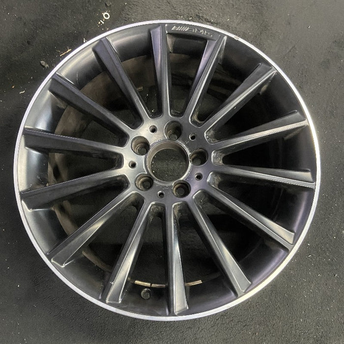 19" MERCEDES C-CLASS 20-21 205 Type C43 Cvertible 19x8.5 14 spoke black with - Front View