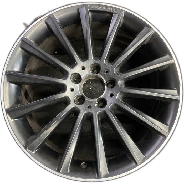 19" MERCEDES C-CLASS 20-21 205 Type C43 Cvertible 19x8.5 14 spoke black with - Front View