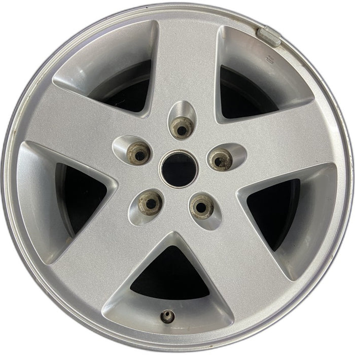 17" WRANGLER 07-08 17x7.5 silver Original OEM Wheel Rim - Front View