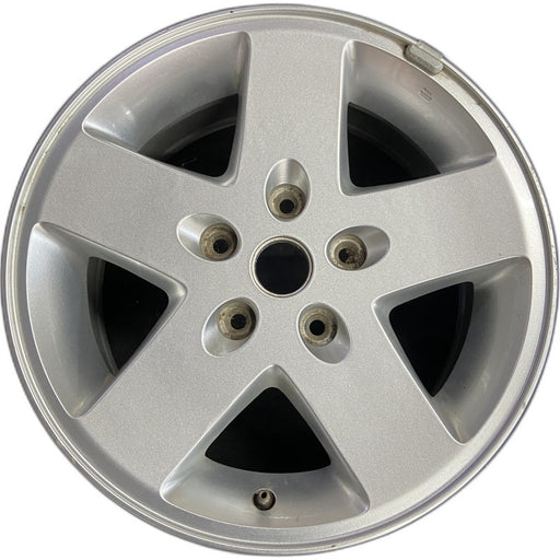17" WRANGLER 07-08 17x7.5 silver Original OEM Wheel Rim - Front View