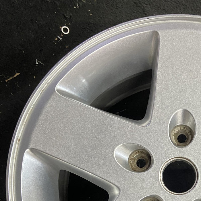 17" WRANGLER 07-08 17x7.5 silver Original OEM Wheel Rim - Side Profile