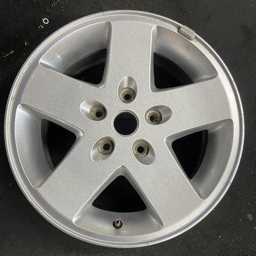 17" WRANGLER 07-08 17x7.5 silver Original OEM Wheel Rim - Front View