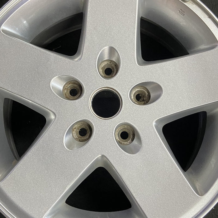 17" WRANGLER 07-08 17x7.5 silver Original OEM Wheel Rim - Angle View